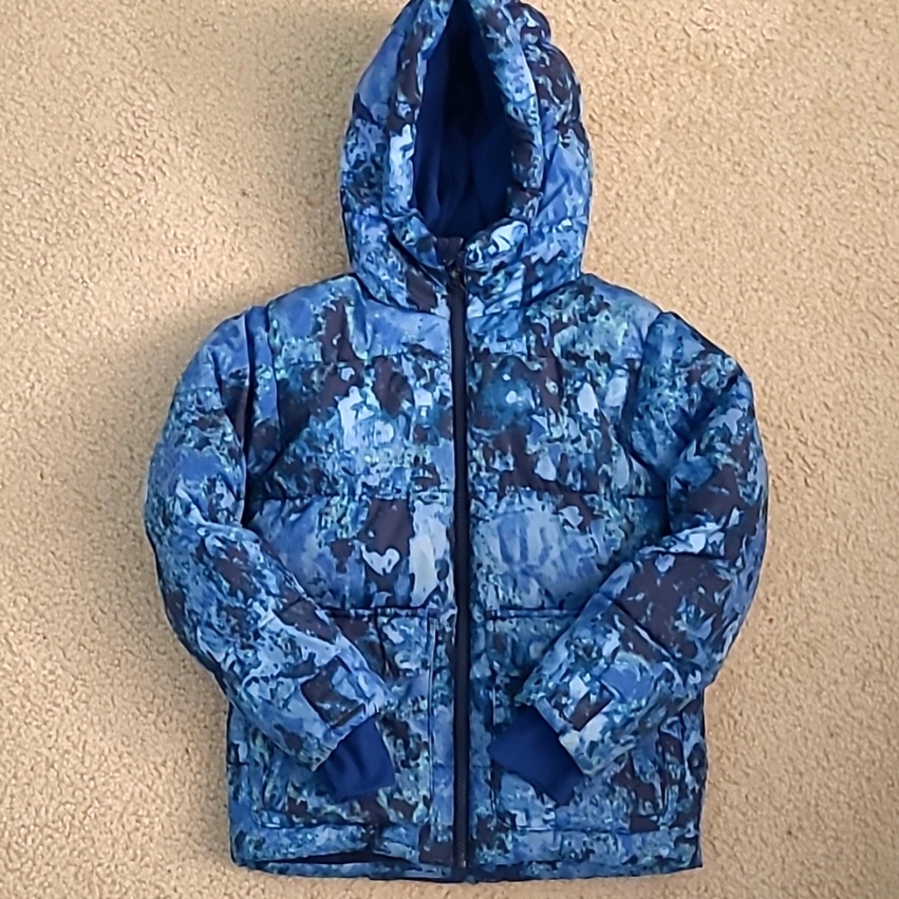 Boys All In Motion Puffer Winter Jacket blue size S